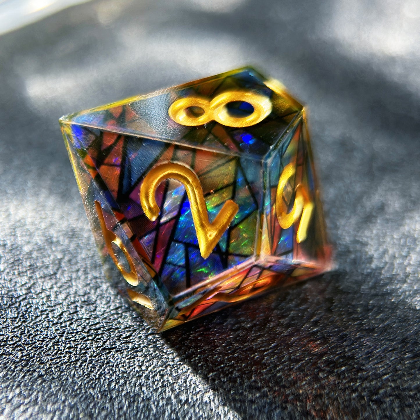 HAOMEJA Double Layered Resin Dice Set 7pcs (Various Colors)